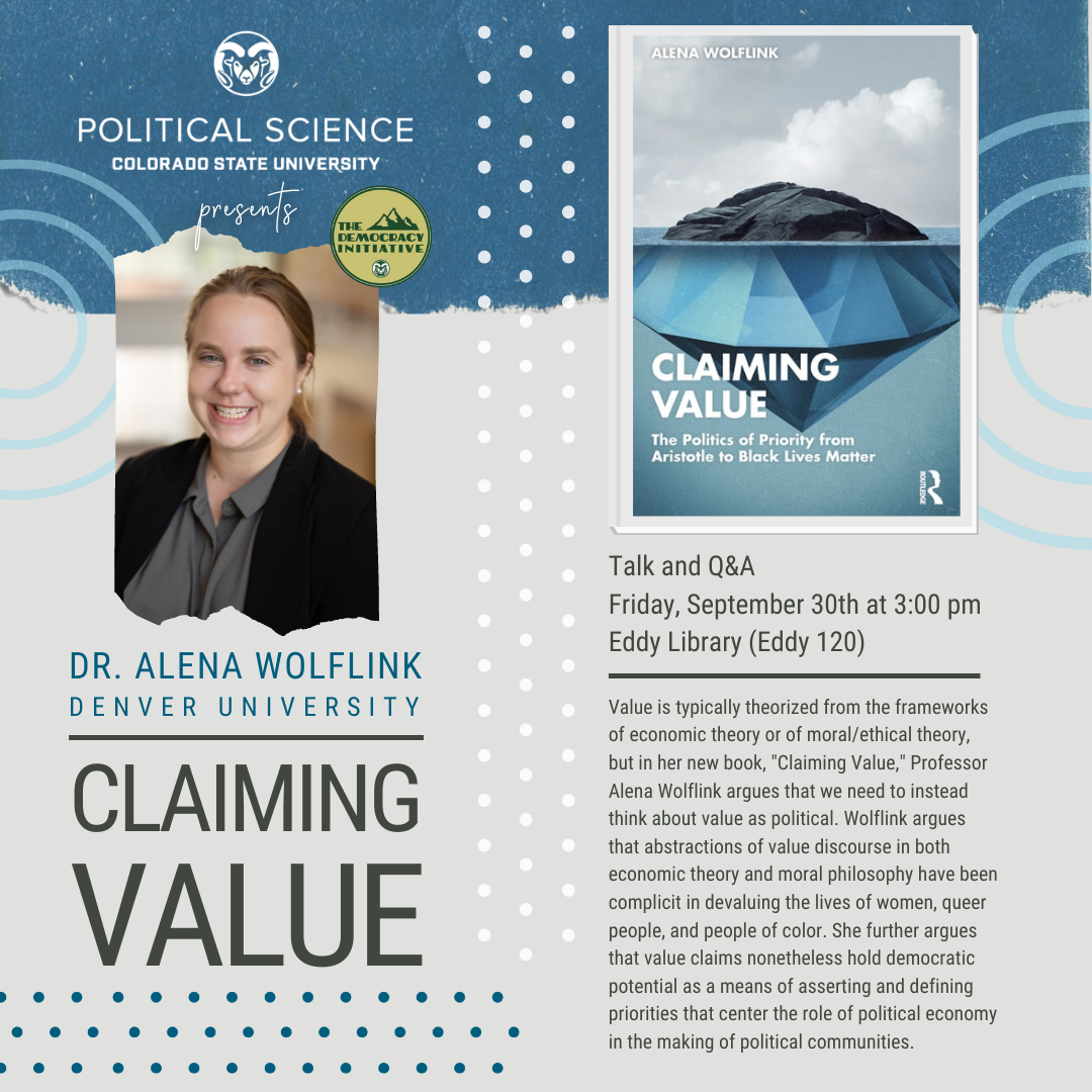 "Claiming Value" with Dr. Alena Wolflink