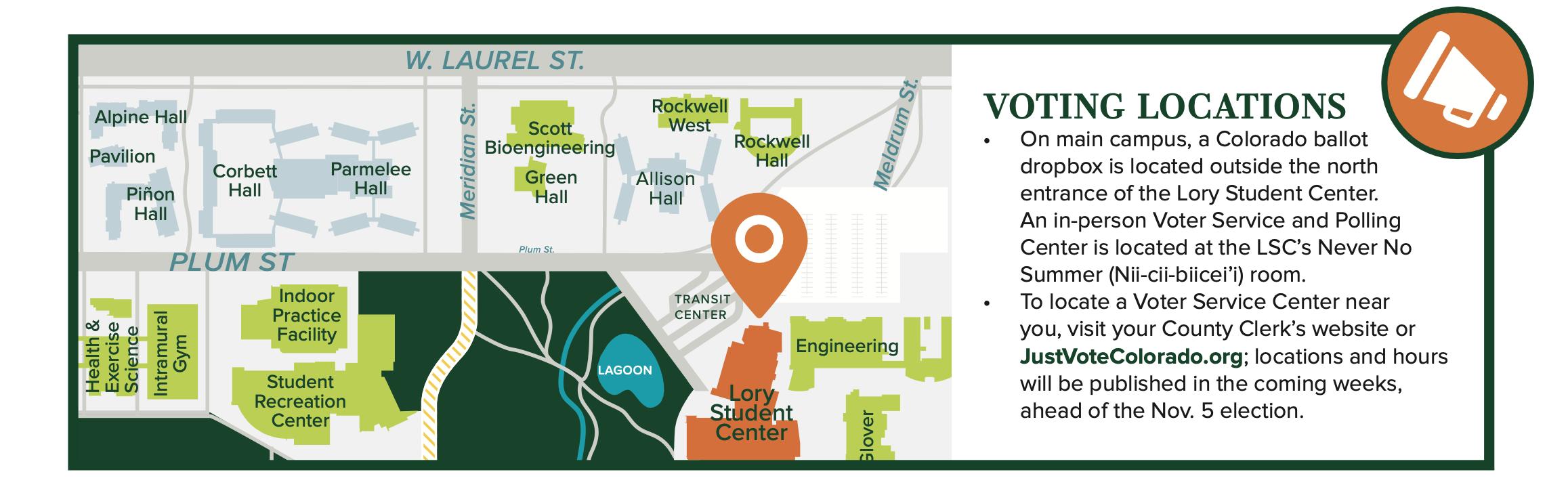 CSU Voting Location Map