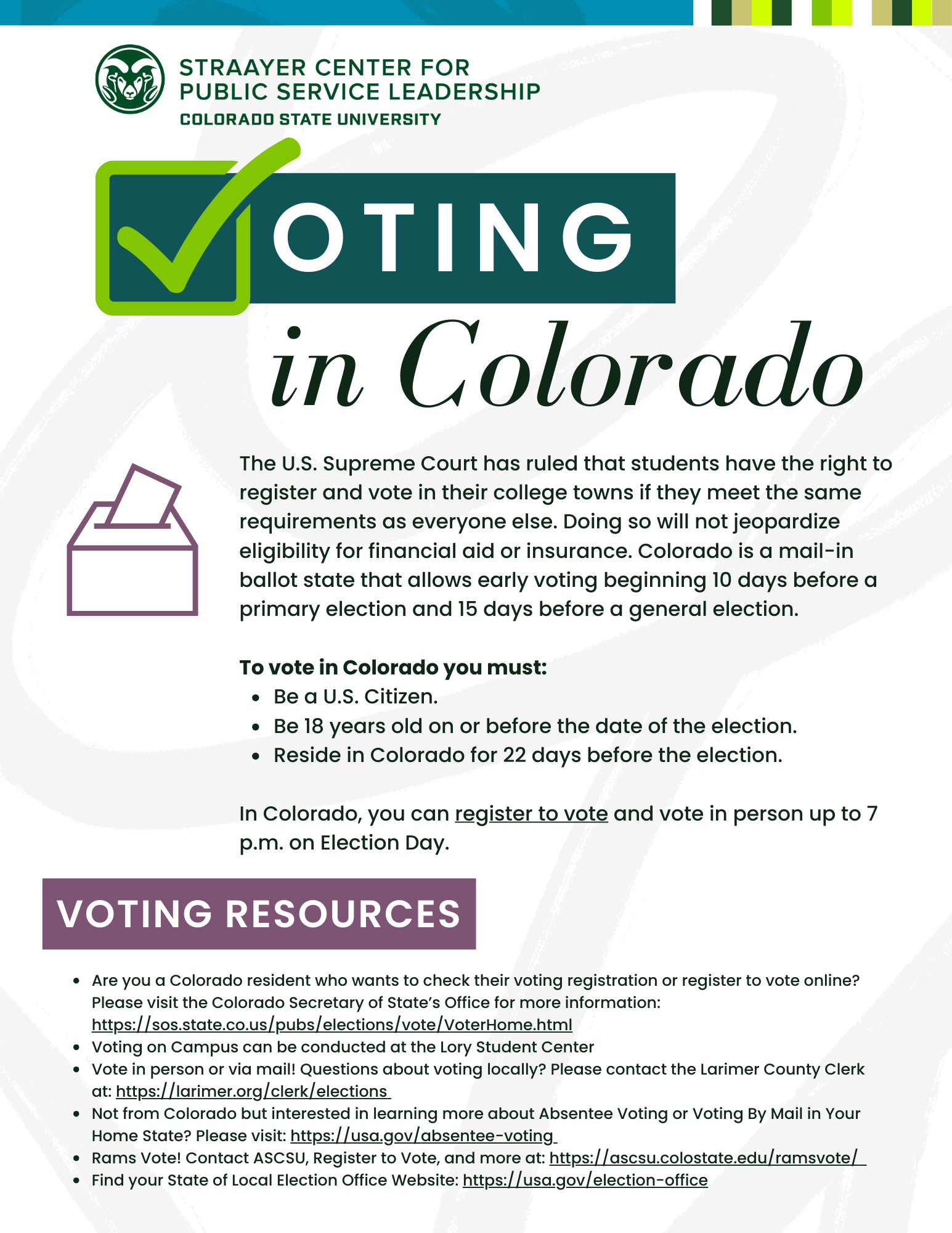 Voting in Colorado