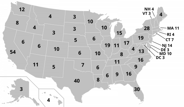 Electoral College map