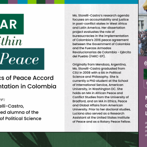 The War within the Peace: The Politics of Peace Accord Implementation in Colombia