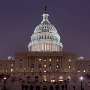 The U.S. Capitol at Night