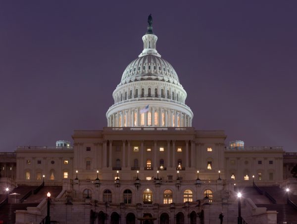 The U.S. Capitol at Night